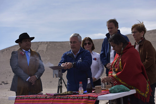 Intendente Quezada y ministro de Bienes Nacionales firmaron el traspaso provisorio del Gigante de Tarapacá a la Municipalidad de Huara. 03-08-2018