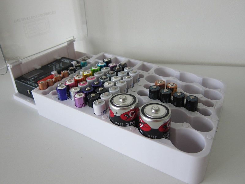 The Battery Organizer Storage Case - With Batteries