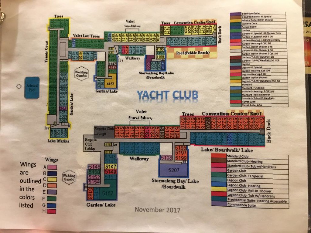 disney yacht club room number map