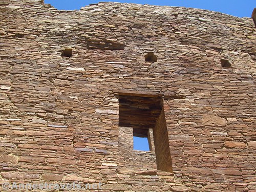 Windows in Kin Klesto Pueblo, Chaco Culture National Historical Park, New Mexico