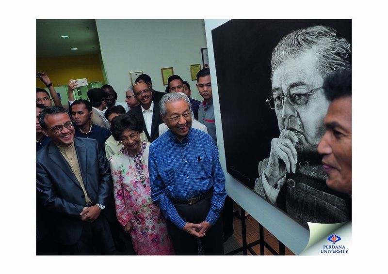 Tun Dr. Mahathir visits the Tun M: A Forever Legacy art exhibition at Perdana University