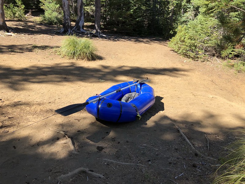 Raft at Duffy Lake