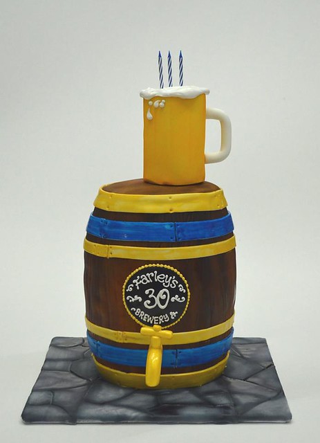 Beer Barrel and Mug Cake by D'Bakers Cakes