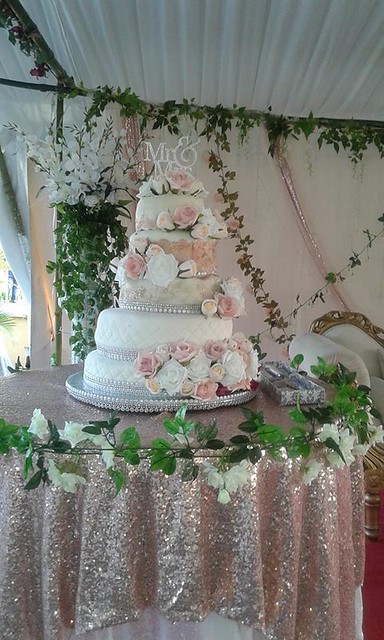Wedding Cake Rose Gold Theme by Jenny Danpaul
