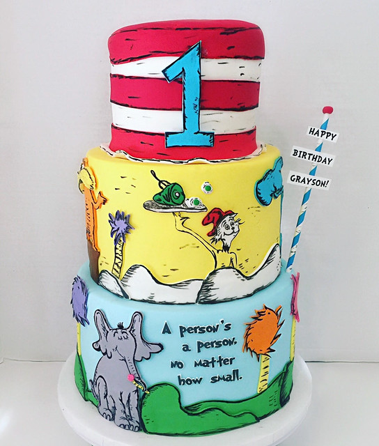 Dr. Seuss Inspired Cake by Angela Prag of Whimsical Splendor