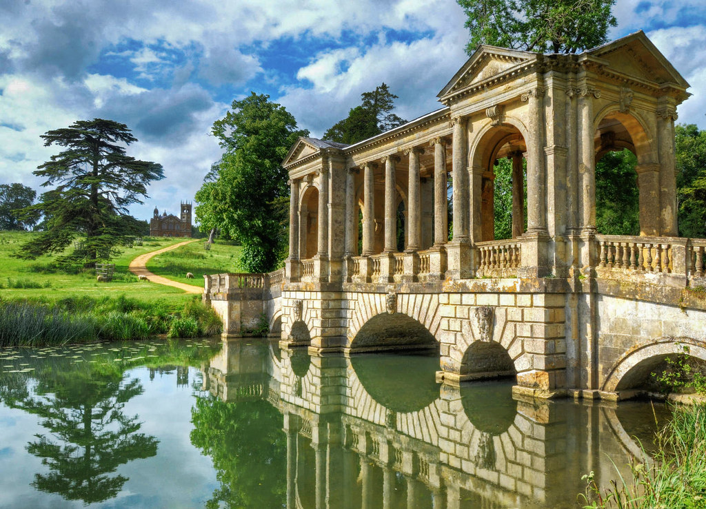 The Palladian Bridge at Stowe House in Buckinghamshire. Credit Baz Richardson, flickr