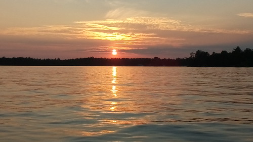 sun sunset lake water sky