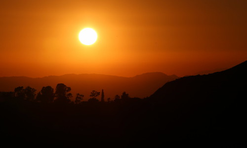 sunset sunrise losangeles la red sun california usa canon canon6d landscape