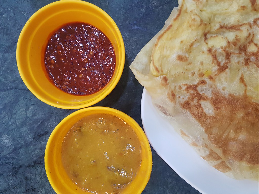 印度蛋煎面包 Roti Telur rm$3.30 & 印度奶茶 Teh Tarik rm$2.35 @ Original Penang Kayu Nasi Kandar SS2/45