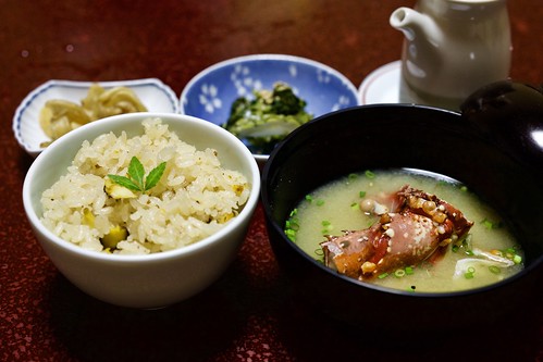cookedrice turbanshell misosoup japanesespinylobster japanesefood iki nagasaki japan japanesestylehotel traditionaljapaneseinn