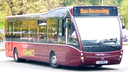YJ12 MZZ ‘The Burnley Bus Company’ No. 216 ‘Burnley Connect’. Optare Versa V1110 on ‘Dennis Basfords’s railsroadsrunways.blogspot.co.uk’