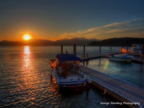 washingtonstate pacificnorthwest hoodcanal boats docks sunset reflections