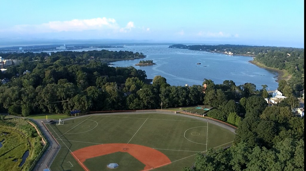 Aug 14 - view from 175 feet over Pickman Park in Salem