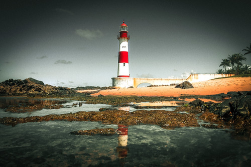 water sea sky landscape lighthouse