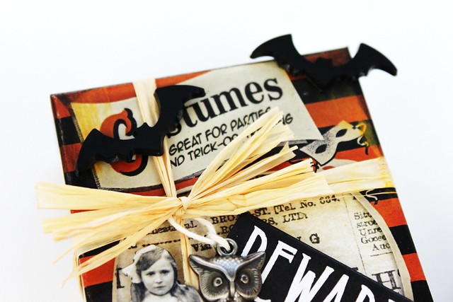 Meihsia Liu Simply Paper Crafts Mixed Media Halloween Box Wrap Tim Holtz Simon Says Stamp 3