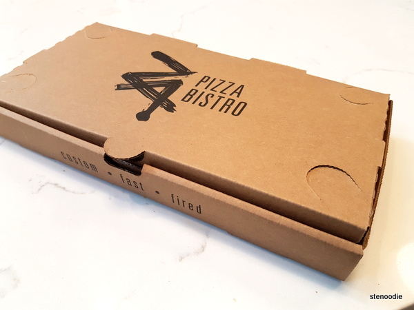 Za Pizza Bistro pizza box