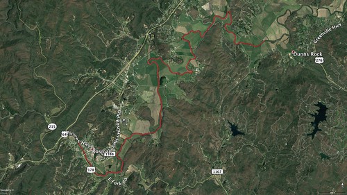 French Broad Section I Paddle Route