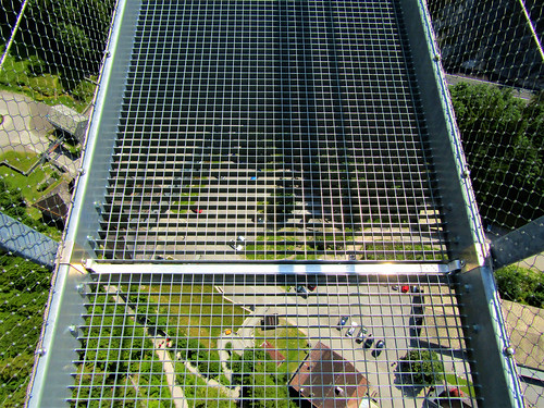looking down below from Highline 179 in Reutte