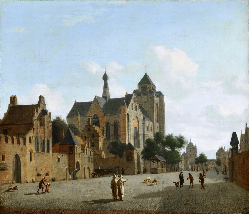 Jan van der Heyden - The Church at Veere