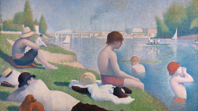 Georges Seurat, Bathers at Asnières,1884, oil on canvas, Bought Courtauld Fund 1924, ©The National Gallery, London