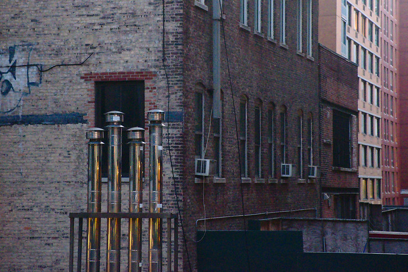 Pipes in Chelsea, from the High Line