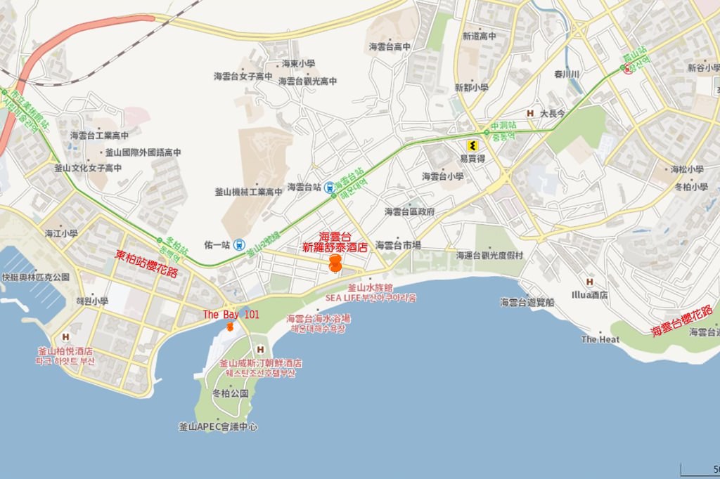 Shilla Stay Haeundae Busan Map 3