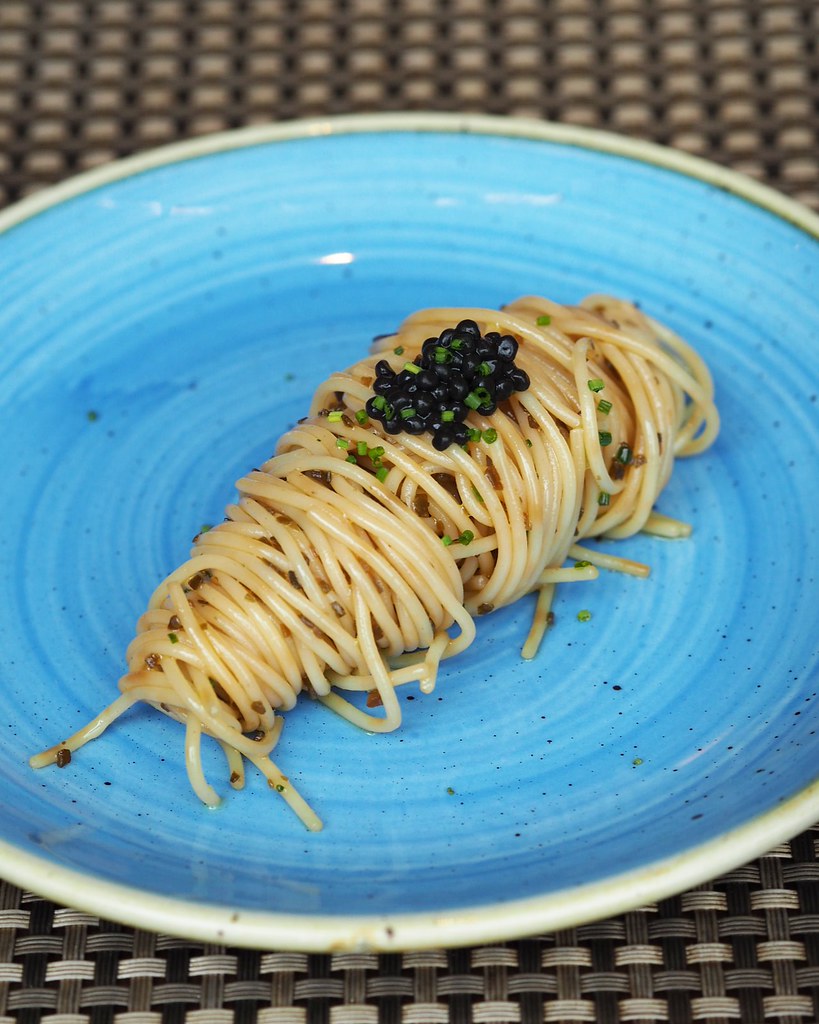 Cold Angel Hair Pasta with Caviar