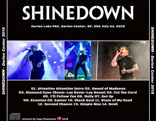 Shinedown-Darien Center 2018 back