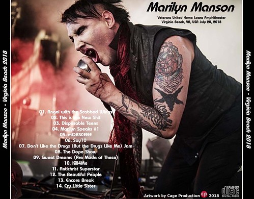 Marilyn Manson-Virginia Beach 2018 back