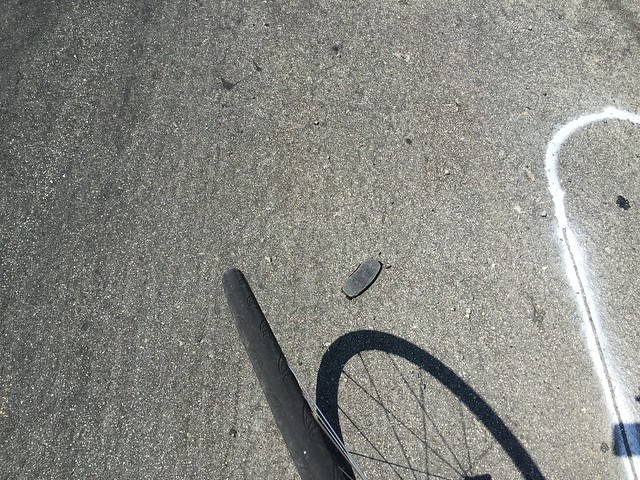 Someone dropped a brake pad