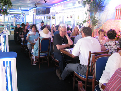 Dining at the Hellas restaurant in Tarpon Springs