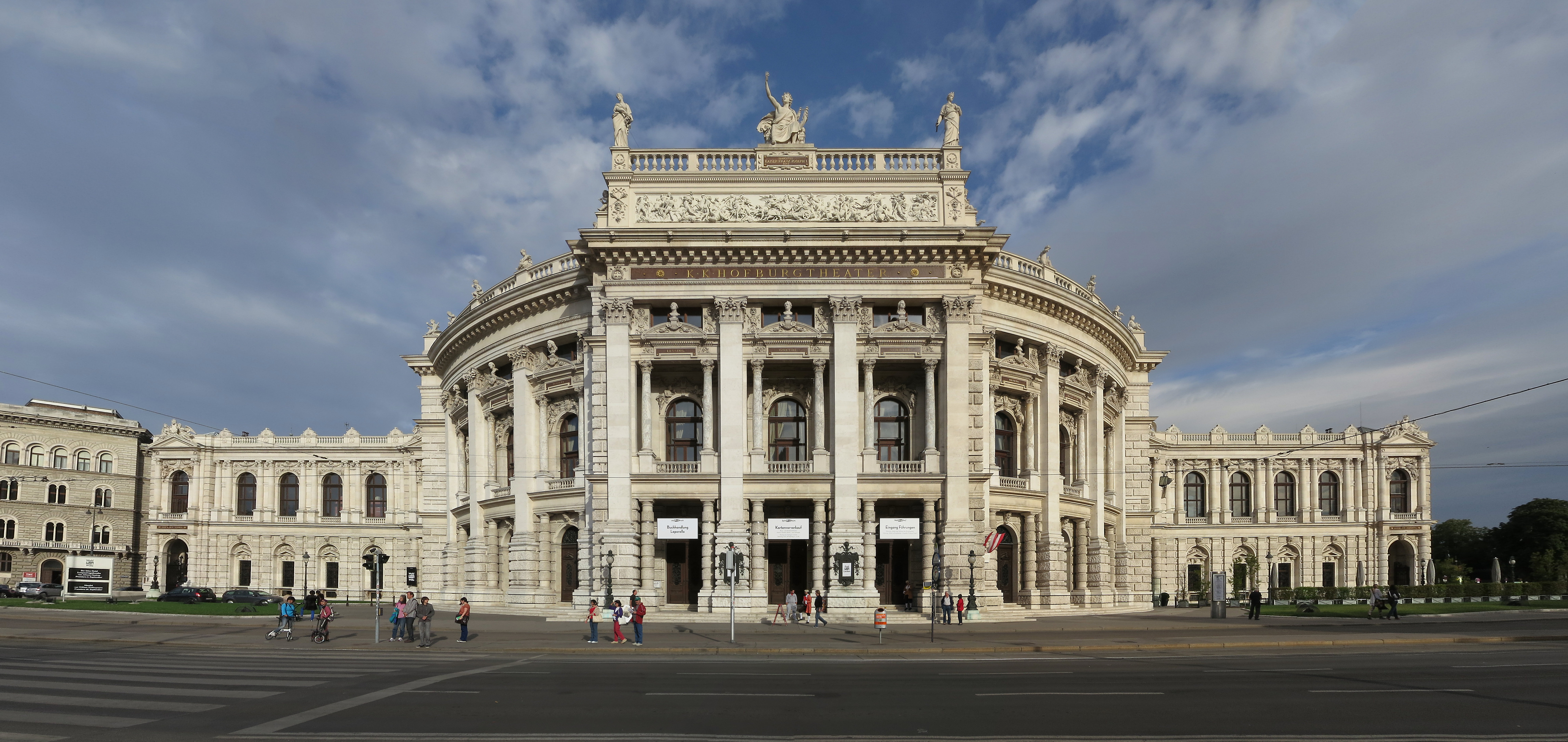 Wien Burgtheater, Vienna, Austria. Photo taken by Thomas Ledl on September 2, 2013.