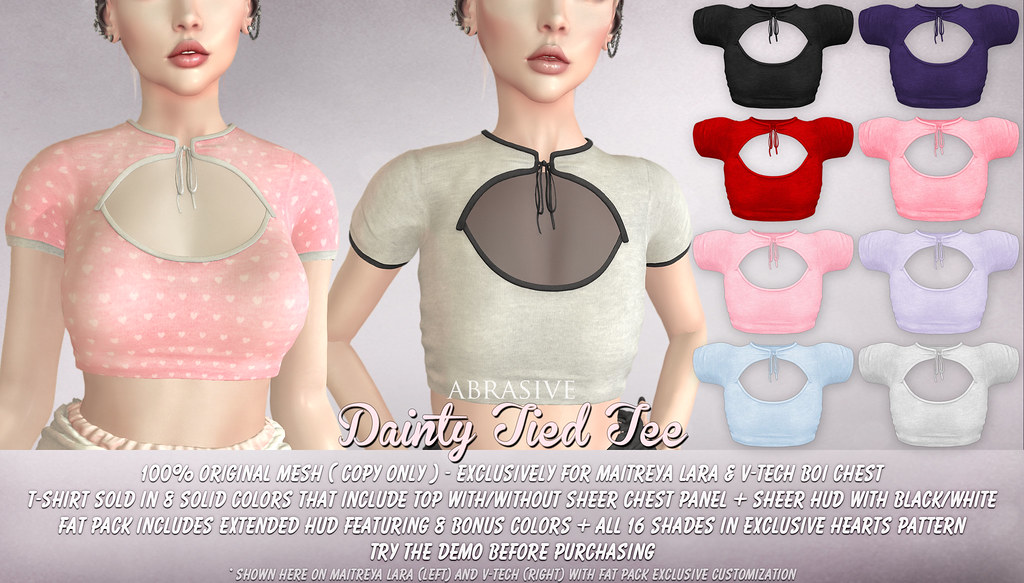 Dainty Tied Tee @ Whimsical August