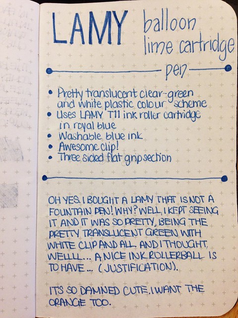 Lamy Balloon Lime Cartridge Pen 10