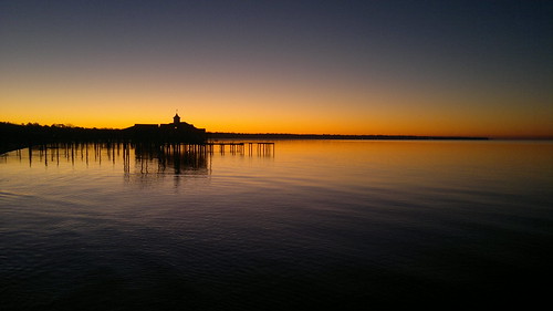 nokia n8 mobilephotography landscape waterscape jetty sunrise silhouette alabama usa sea water