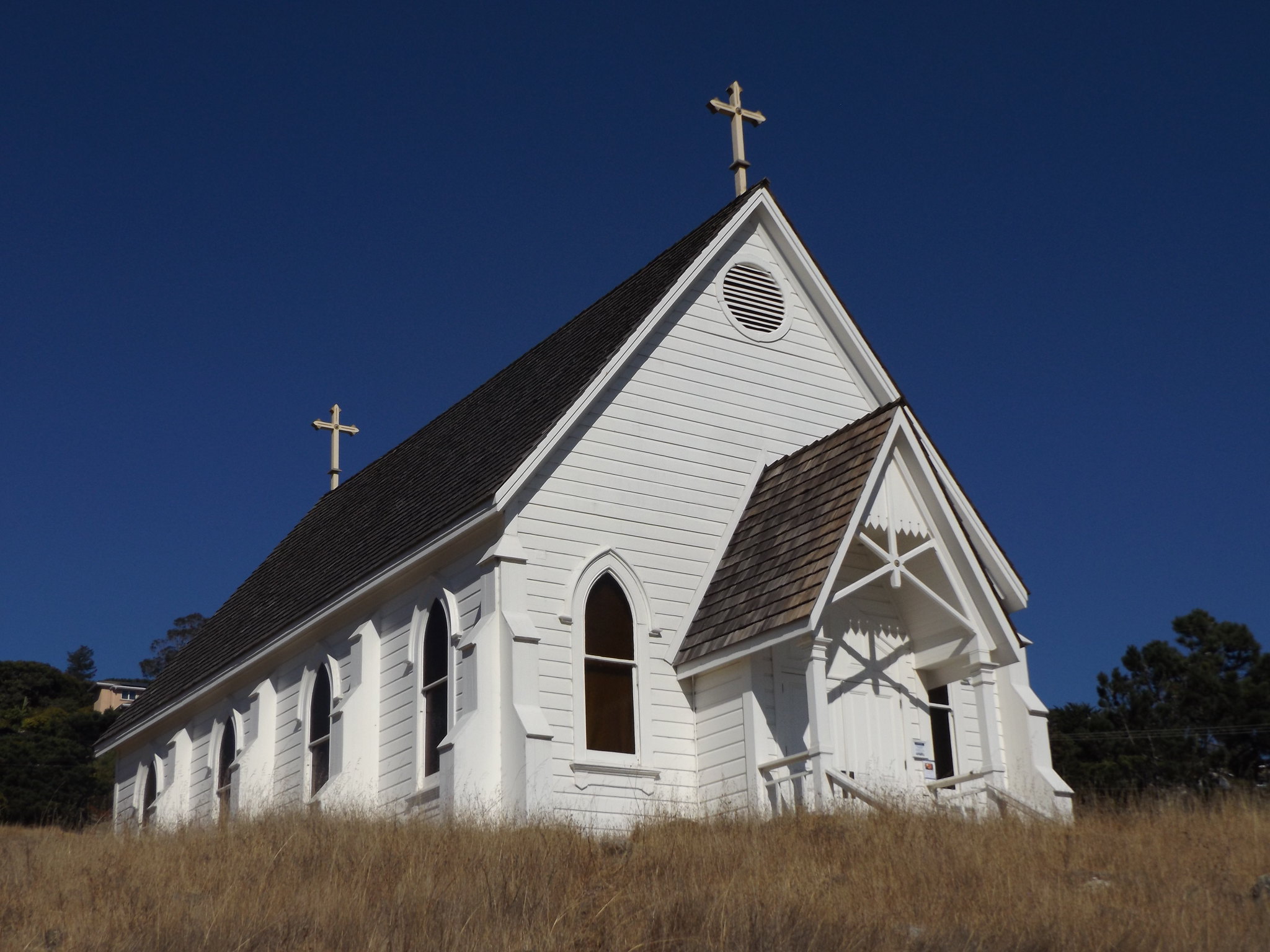 Old St Hilary's Church, Tiburon, Marin County, California, USA, 7 September 2018