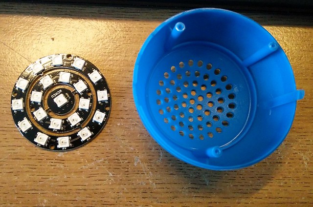Neopixel and plastic lid
