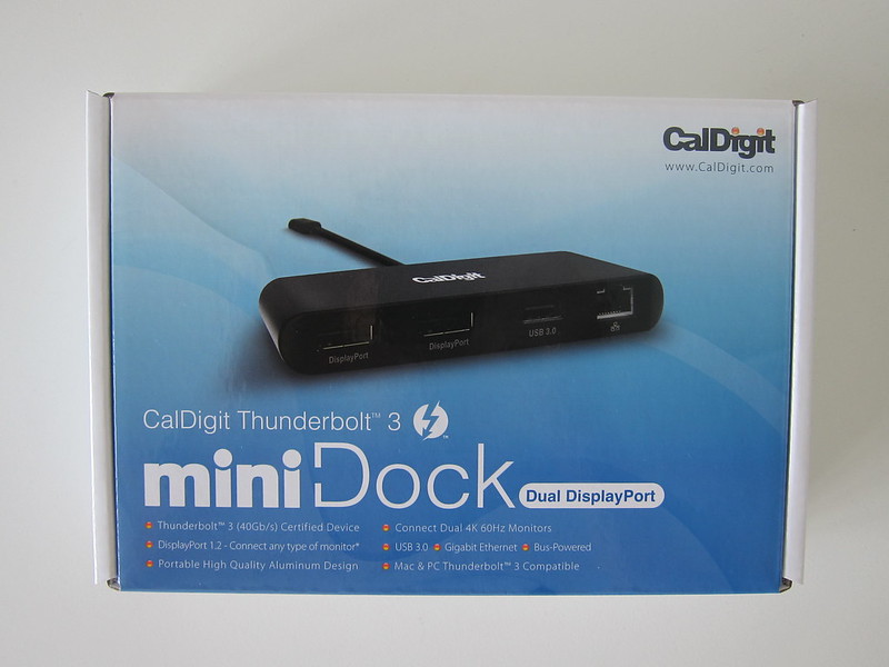CalDigit - Thunderbolt 3 mini Dock (DisplayPort) - Box Front