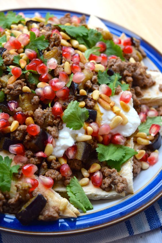 Spicy Middle Eastern Lamb Nachos