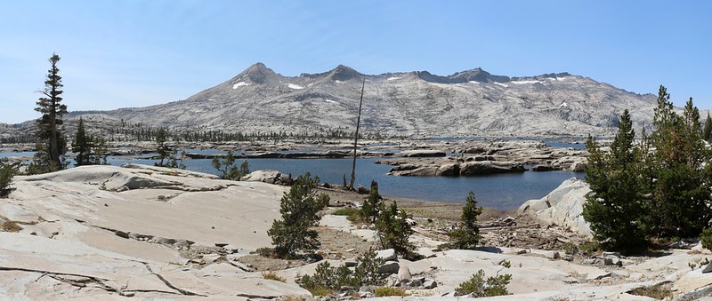 Lake Aloha and the Crystal Range from the Pacific Crest Trail
