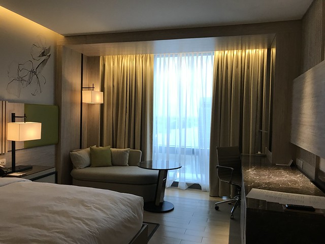 Marriott Hotel bedroom,