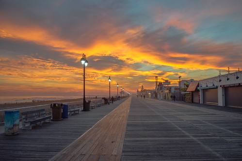 sunset oceancity oceancitynj nj newjersey boardwalk