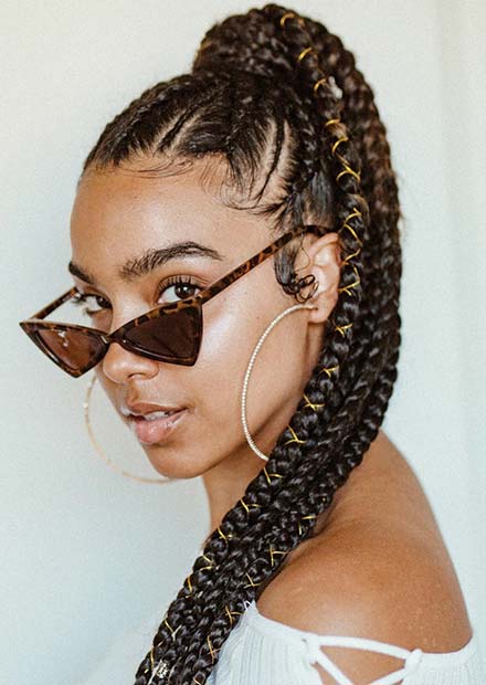 Top Braided Ponytail Hairstyles 2019 For Black Women 3