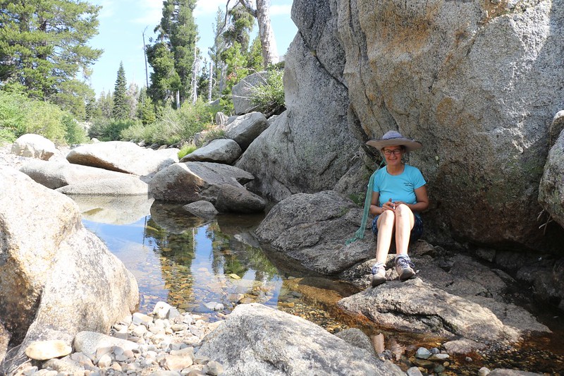 We took a break and soaked our feet in the Rubicon River at the crossing on the Velma Lakes Trail