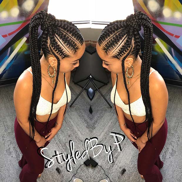 Top Braided Ponytail Hairstyles 2019 For Black Women 8