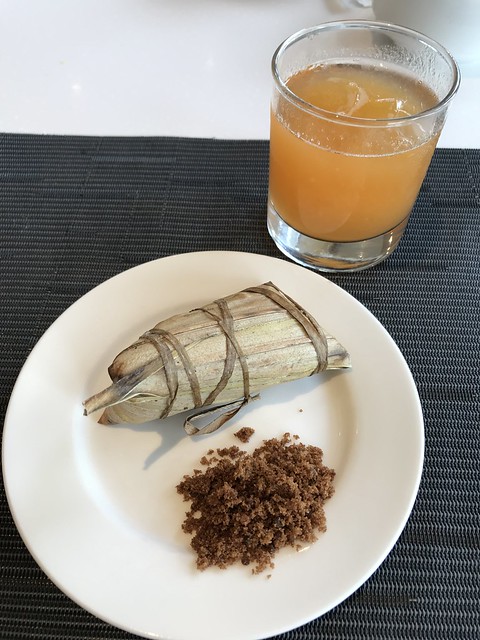 Papaya Juice and suman