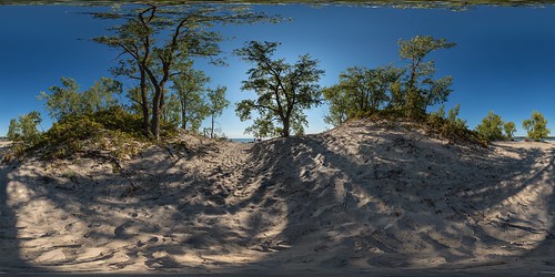 beach sand dunes greatlakes ontario pec sphere vr virtualreality panorama panorama360 360 summer trees provincialpark princeedward canada sandbanks