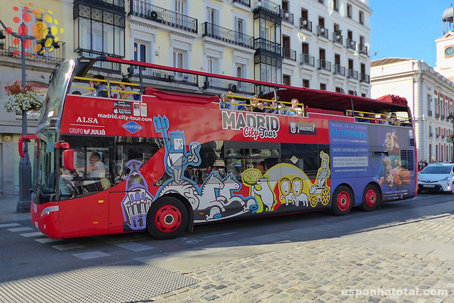 ônibus turístico de Madri
