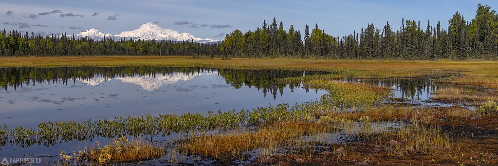 Mt Deanli in the mirror - Alaska