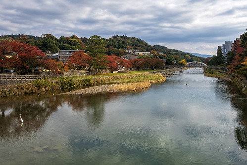 kanazawa rivière asano river paysage landscape automne autumn japon japan
